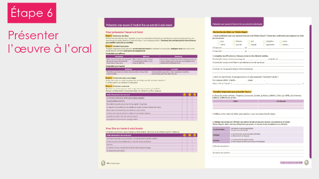 Présenter l'oeuvre à l'oral