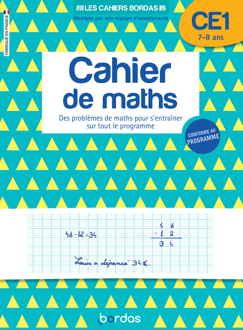 Cahier de maths CE1 * Cahier d'activités/d'exercices | Bordas éditeur