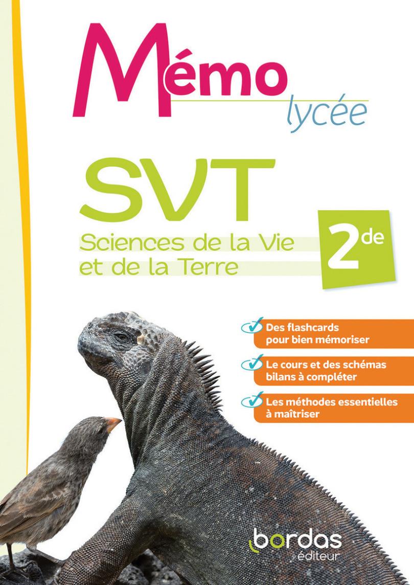Mémo Lycée SVT 2de * Cahier d'exercices | Bordas éditeur