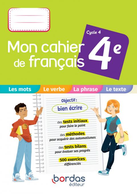 Mon cahier de français 3e * Cahier d'exercices | Bordas éditeur